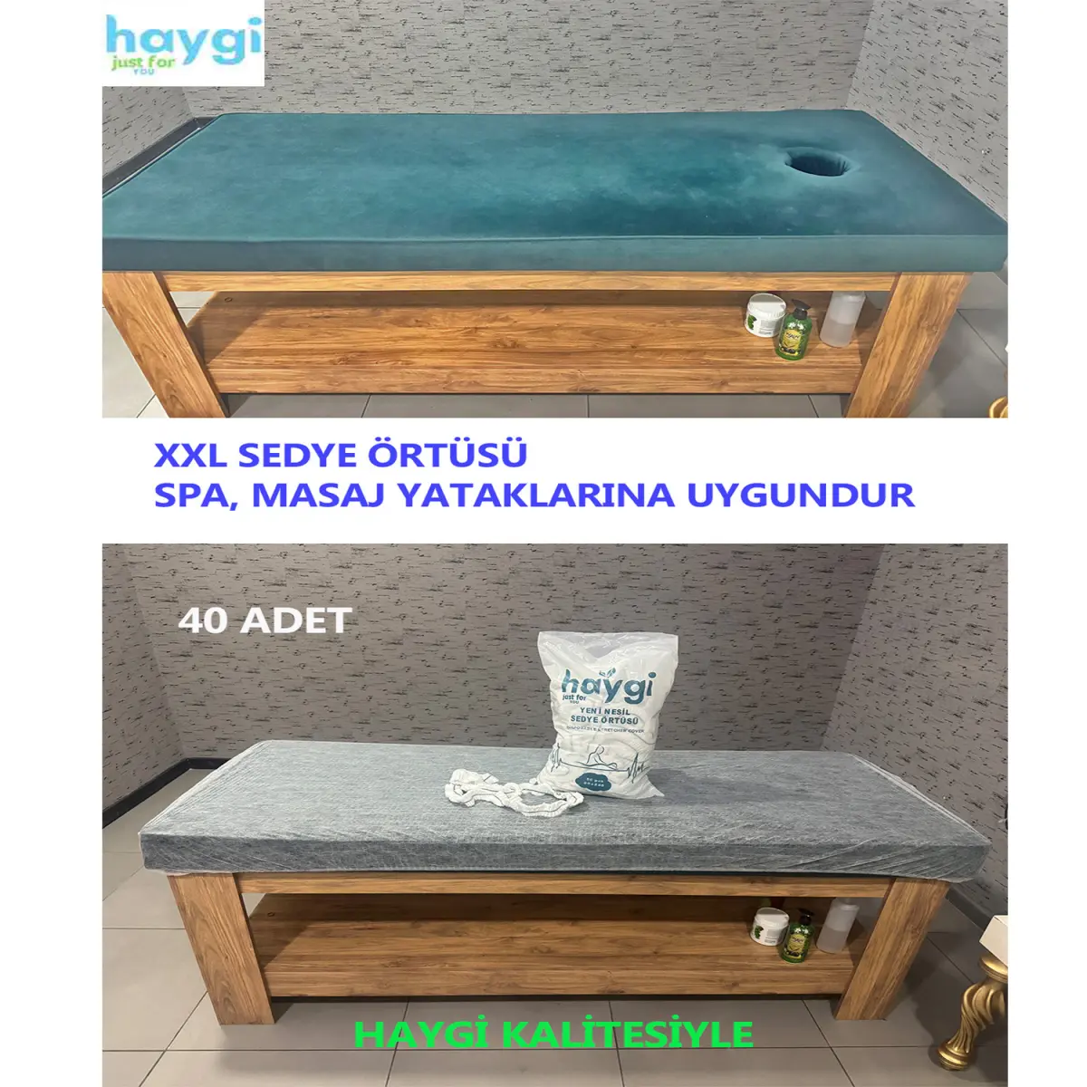 Haygi XXL Masaj Yatak Örtüsü | SPA Salonları İçin En Geniş ve Kalın Seri