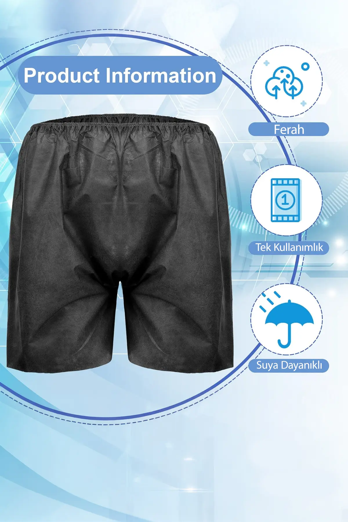 Haygi Disposable Shorts | Prices Starting from 6 TL | Double Elastic Unisex - 4